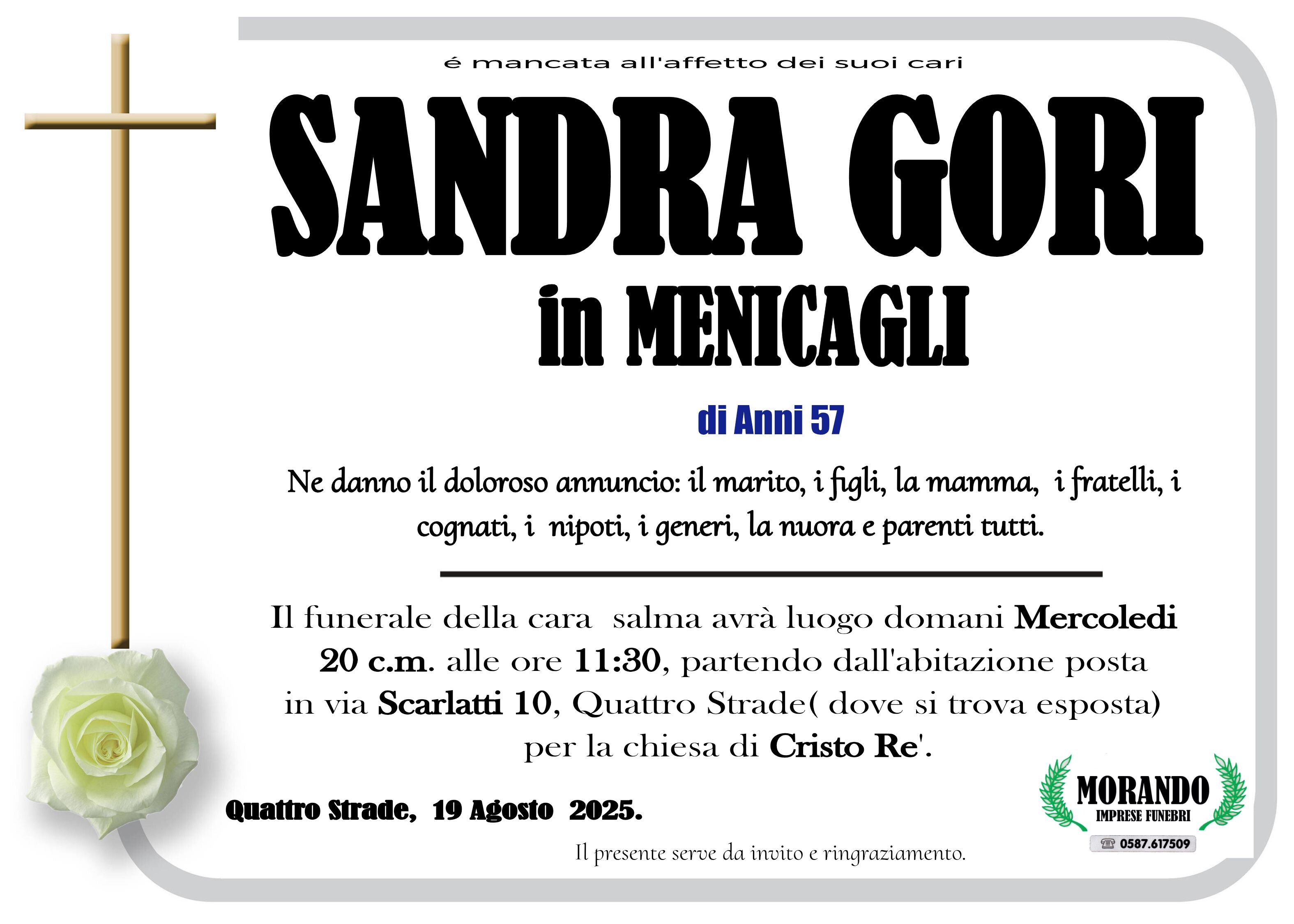 MANIFESTO SANDRA GORI